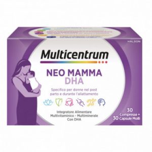 Multicentrum - Neo mamma DHA multivitaminico - multiminerale 30 compresse+ 30 capsule molli