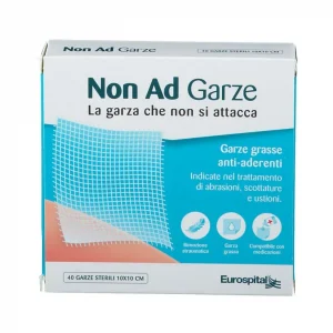 Non ad garze - Garze grasse anti-aderenti 40pz 10x10cm