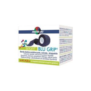 Master-aid - sport blu grip benda elastica autobloccante 4cmx4,5m