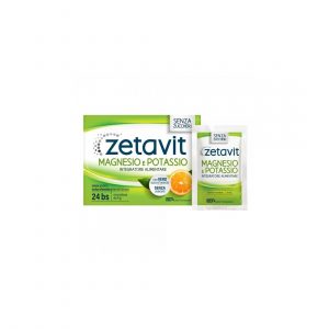 Zetavit - Magnesio e potasio con vero succo d'arancia senza coloranti 24 buste